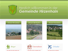 Tablet Screenshot of hirzenhain.de